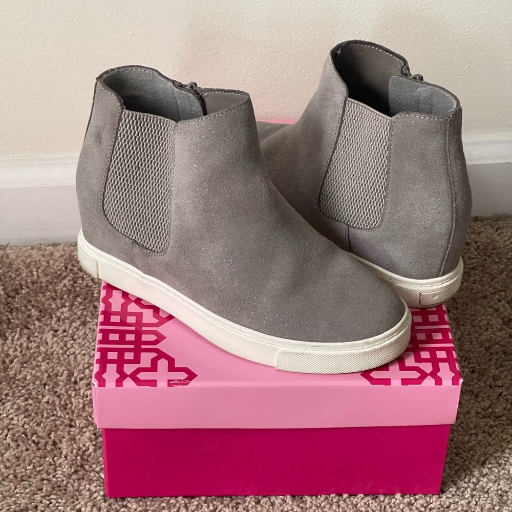 Gianni Bini Girls Gray Parti Girl Wedge Youth 2.0